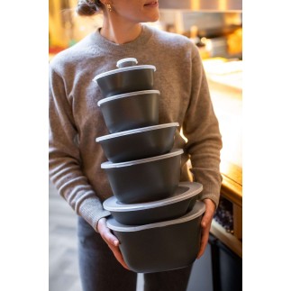 6 boîtes avec couvercle de 1.3 litres